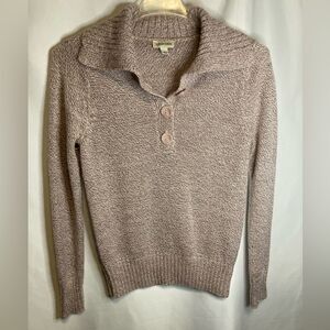 St. John's Bay Mauve/Pink Textured Pullover Sweater